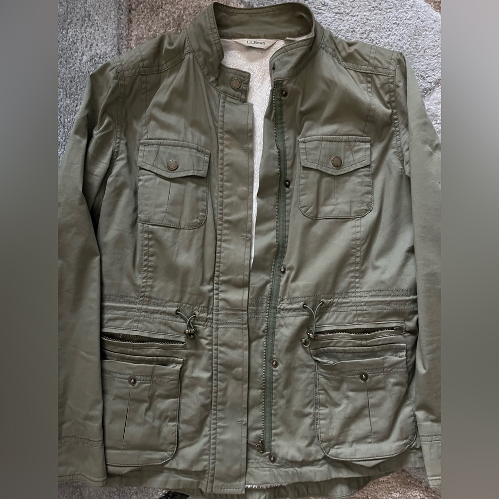 L.L. Bean Plush Lined Army Jacket - image 3